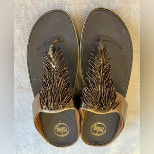 FitFlop Bronze Chacha Sandals